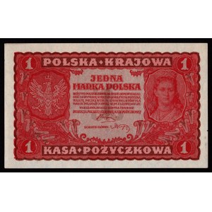 II RP, 1 marka polska 1919 I SERIA GL
