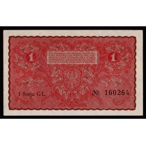 II RP, 1 polská značka 1919 I SERIES GL