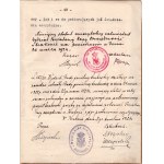 Statut emerytalny dla funkcjonariuszy Powiatowej Kasy Oszczędności w Krakowie 1924 rok