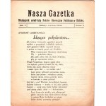 Nasza Gazetka - miesięcznik gimnazjum w Bielsku - 1934 rok numer 1