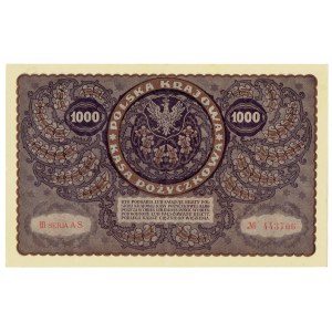 II RP, 1000 polnische Mark 1919 3. Serie AS