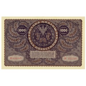 II RP, 1000 polských marek 1919 3. série AS