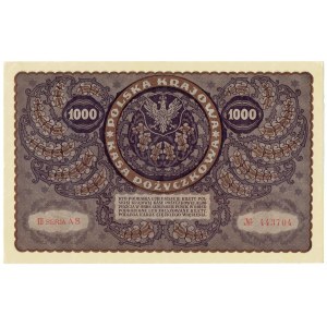II RP, 1000 Polish marks 1919 III series AS