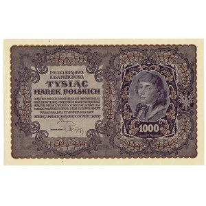 II RP, 1000 poľských mariek 1919 3. séria AS