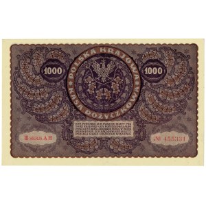 II RP, 1000 marek polskich 1919 III SERJA AH