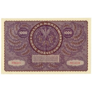 II RP, 1000 polnische Mark 1919 II SERIE O