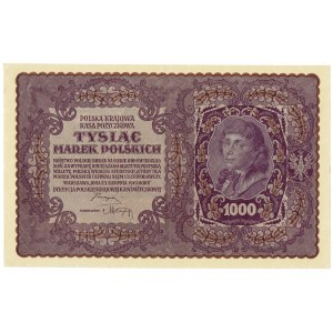 II RP, 1000 polnische Mark 1919 II SERIE O