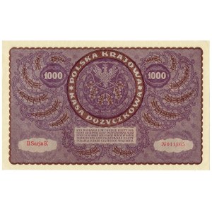 II RP, 1000 polnische Mark 1919 II SERIE K