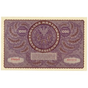 II RP, 1000 marek polskich 1919 II SERJA K