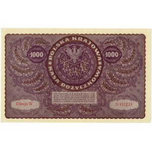 II RP, 1000 polnische Mark 1919 II SERIE W