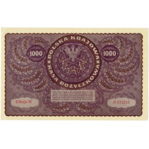 II RP, 1000 marek polskich 1919 II SERJA W