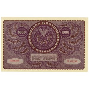 II RP, 1000 polnische Mark 1919 II SERIE W