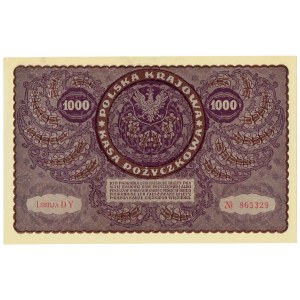 II RP, 1000 marek polskich 1919 I SERJA DY