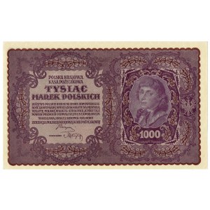 II RP, 1000 poľských mariek 1919 1. SÉRIA AO