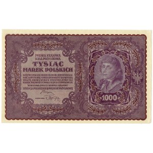 II RP, 1000 polských marek 1919 1. SÉRIE AO