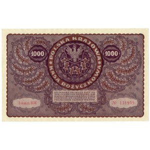 II RP, 1000 polských marek 1919 1. série BM