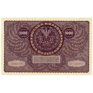 II RP, 1000 polnische Mark 1919 1. Serie BM