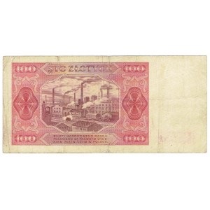 PRL, 100 złotych 1948 I , BARDZO RZADKI