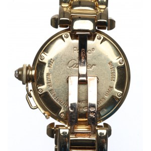 Švajčiarsko, hodinky Cartier Pasha s diamantovou mriežkou