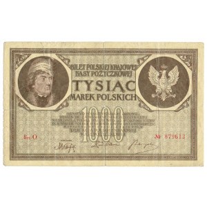 II RP, SET von 1000 polnischen Mark 1919, ser. O, ser.