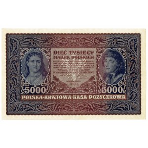 II RP, 5000 poľských mariek 1919 Tretia séria M