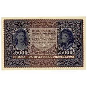 II RP, 5000 polnische Mark 1919 III Serie A