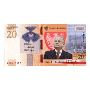 20 Złotych 2021 - Lech Kaczyński