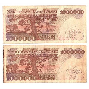 1 mln złotych 1993 - zestaw 2 egzemplarze