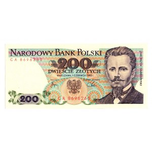 PRL, 200 złotych 1982 CA