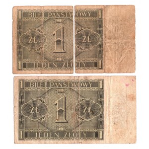 II RP, Satz von 1 Zloty 1938 - 2 Exemplare