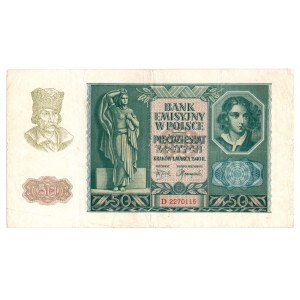 GG, 50 złotych 1940 D - RZADKA