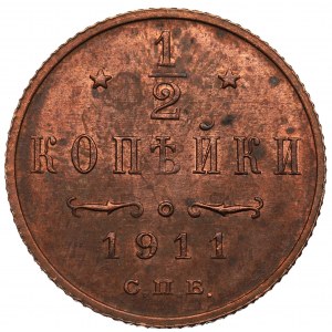 Russland, Nikolaus II., 1/2 Kopeke 1911