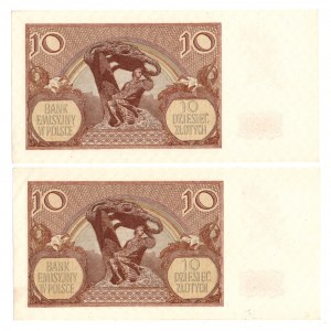 GG, sada 10 kusov Zlato 1940 - 2 kópie