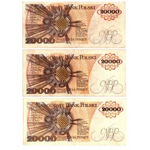 20 000 PLN 1989 - Sada P, K, B