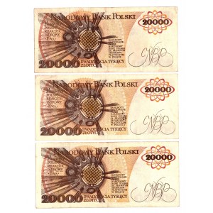 20 000 PLN 1989 - Sada L, M, N