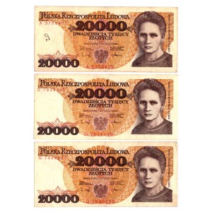 20 000 PLN 1989 - Séria A, D, G