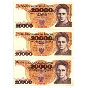 20 000 PLN 1989 - Sada F, T, W