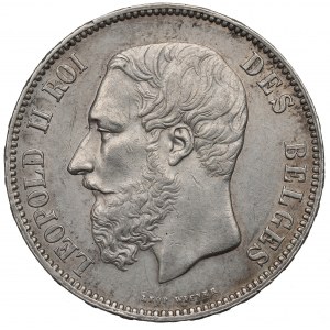 Belgium, 5 francs 1873