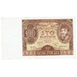 II RP, 100 Zloty 1934 BH zusätzliches Wasserzeichen X