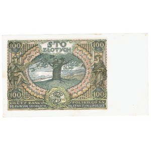 II RP, 100 Zloty 1934 BH zusätzliches Wasserzeichen X