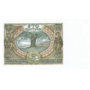 II RP, 100 złotych 1932 AU. - dodatkowy znak wodny X