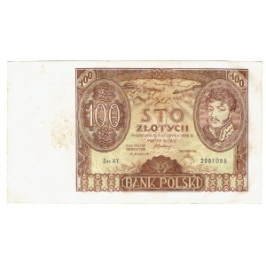 II RP, 100 Zloty 1932 AY. - zusätzliches Wasserzeichen X