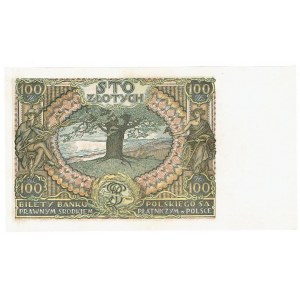 II RP, 100 złotych 1932 AN. - dodatkowe kreski na marginesie