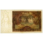 II RP, 100 Zloty 1932 AN. - zusätzliche Zeilen am Rand