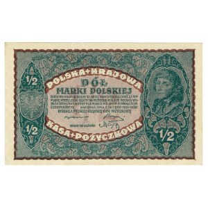 II RP, 1/2 poľskej značky 1920