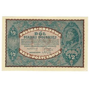 II RP, 1/2 marki polskiej 1920