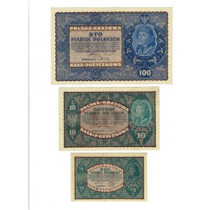 II RP, sada 1/2,10, 100, 1000 Séria ZH značky 1919