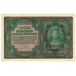 II RP, 500 polských marek 1919 II Series AM