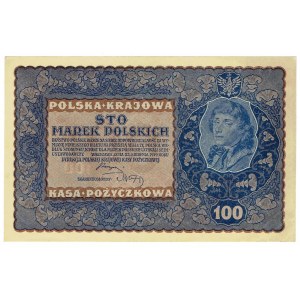 II RP, 100 marek polskich 1919 IJ Serja G
