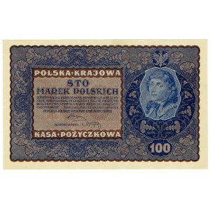 II RP, 100 polnische Mark 1919 IC Serie E